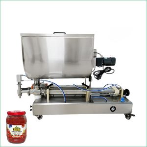 Stainless Steel U Type Pneumatic Chili Sauce Filling Machine