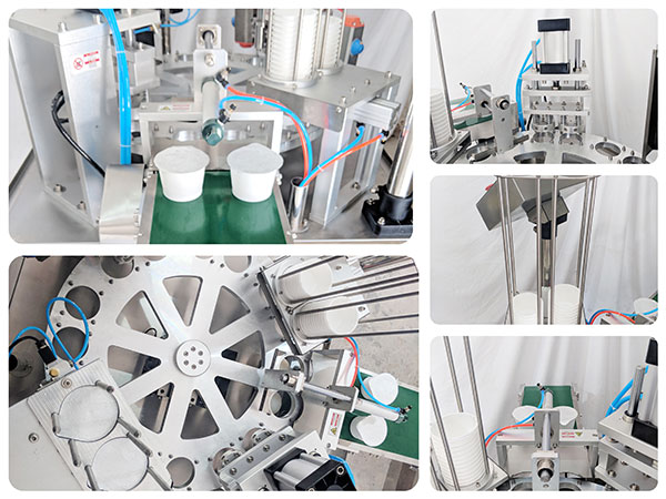 yogurt cup filling and sealing machine details