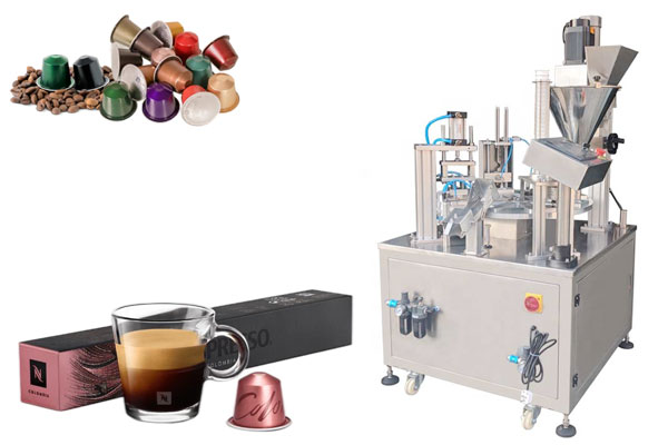 Rotary K Cup Nespresso Coffee Capsule Filling and Sealing Machine
