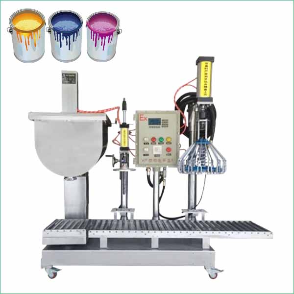 5 Gallon Paint Bucket Filling Capping Machine For Pail Liquids Packing