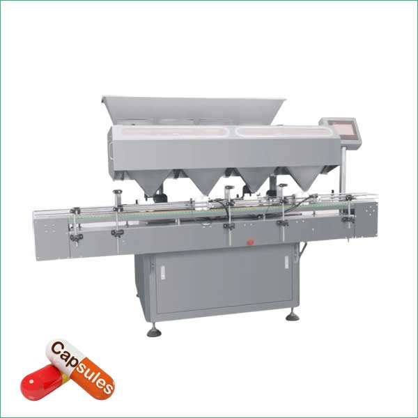 Efficient Capsule Bottle Counting Filling Machine With 24-Channel