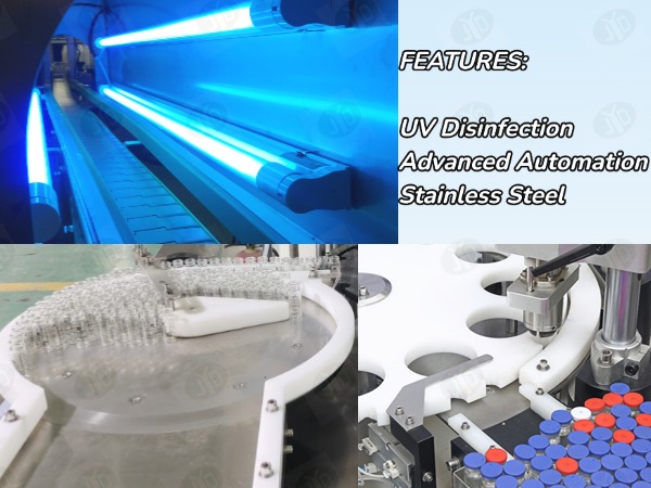 vial filling production line features
